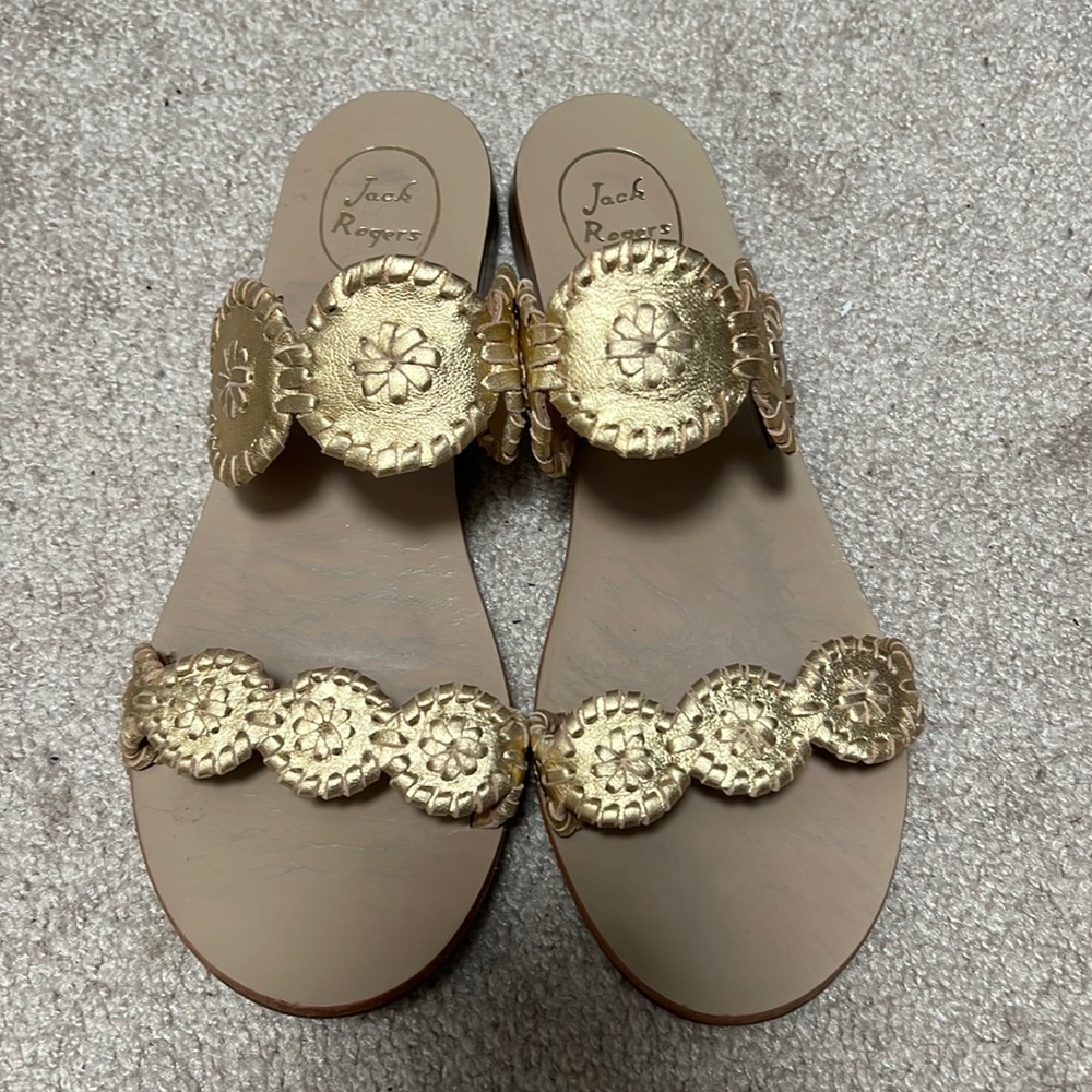 Jack Rogers Lauren Gold Sandal